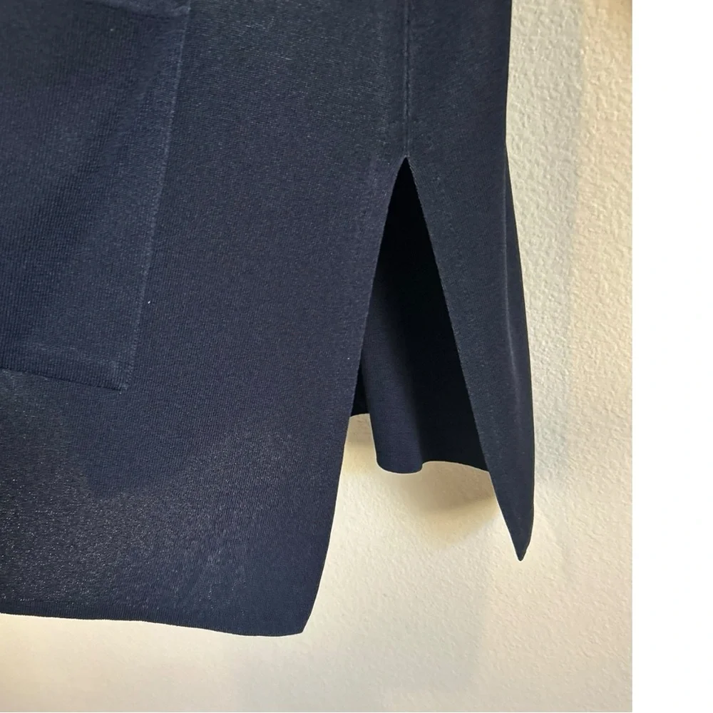 Misook Cardigan Sweater Knit Liquid Black Open Front Minimalist Plus Size 1X - Picture 13 of 14